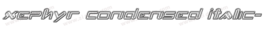 Xephyr Condensed Italic字体转换